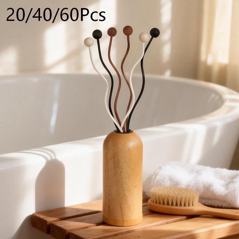 Home Fragrance Reed Diffuser Refill - Drewniane koraliki, trzcina rattanowa w kształcie
