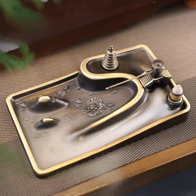Home Fragrance Zen - Vintage miedziany palnik do kadzidła, design
