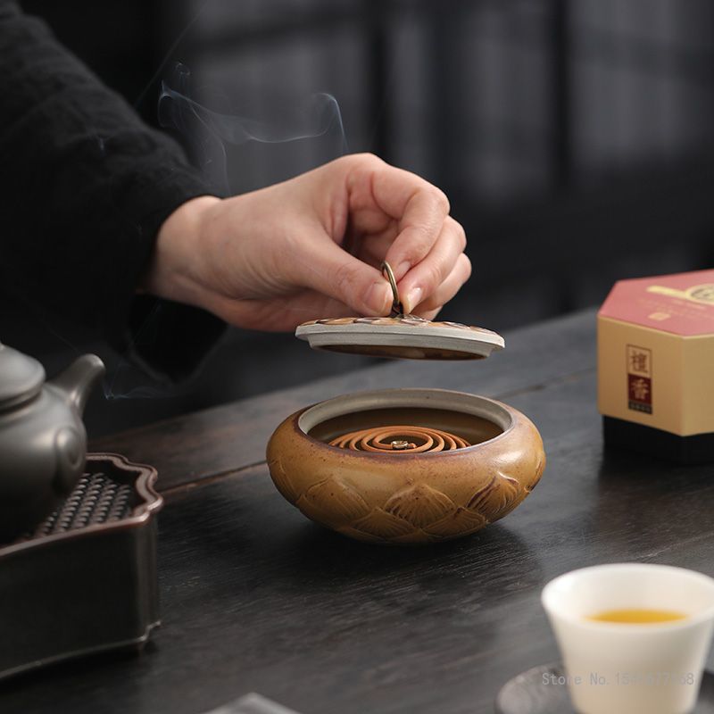 Home Fragrance Zen - Mały ceramiczny palnik do kadzideł w