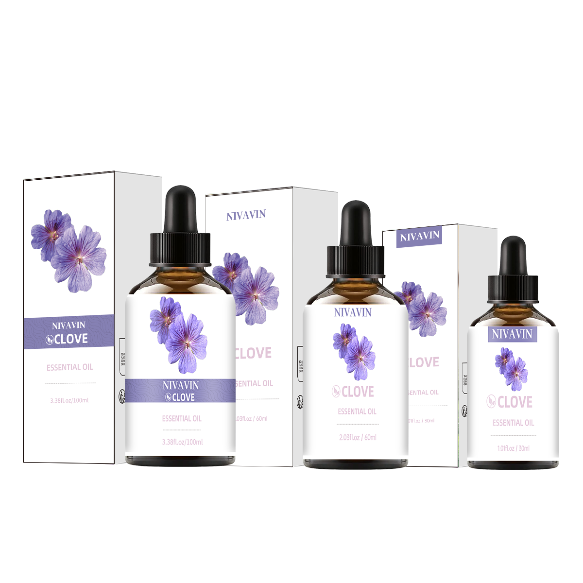 Home Fragrance Co - NIVAVIN 30ml/60ml/00ml Olejek eteryczny z goździkiem,