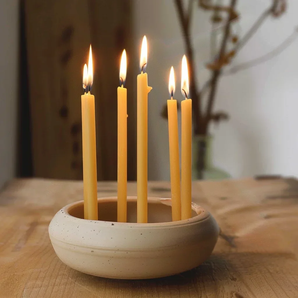 25 SZTUK/1 PAKIET Świeca chanu – Beeswax Taper Candle recenzja i cena