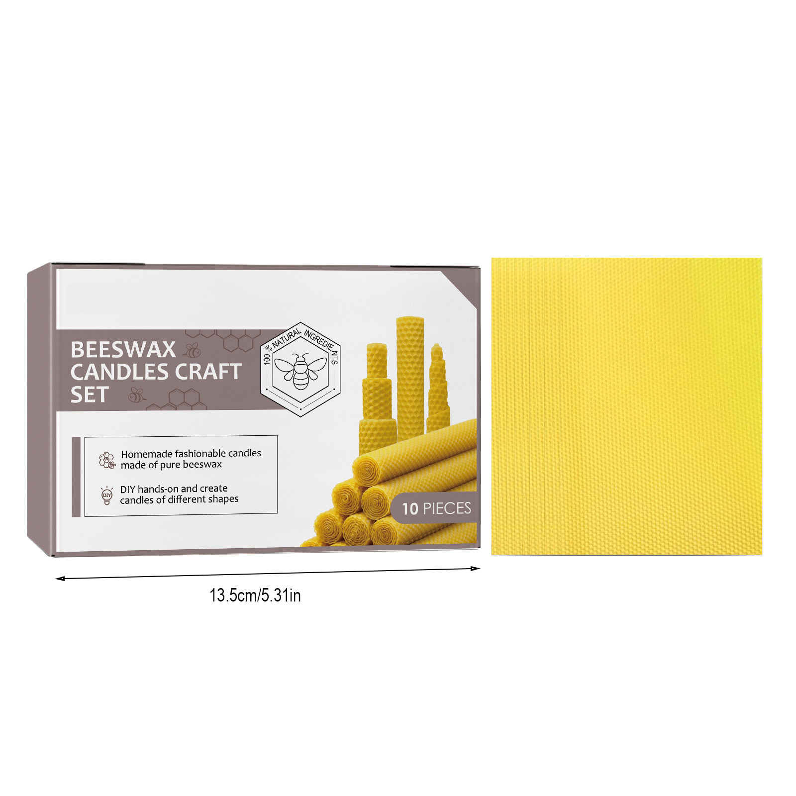 Świeczki z wosku pszczelego, r – Beeswax Taper Candle recenzja i cena