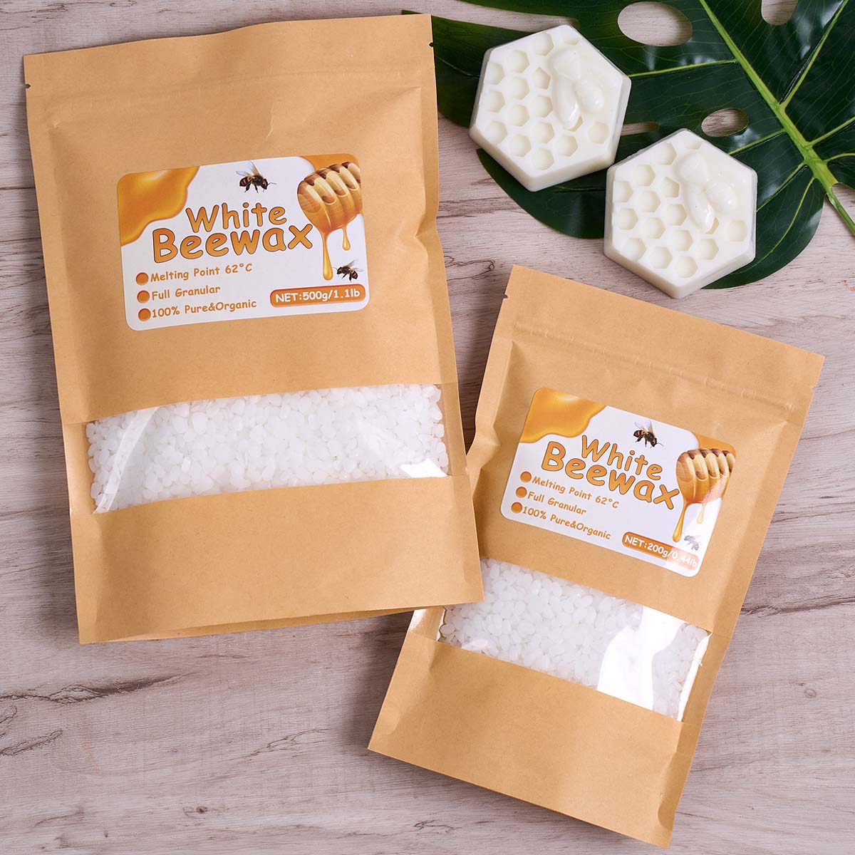 1000g Białego Wosku Pszczelego – Beeswax Taper Candle recenzja i cena