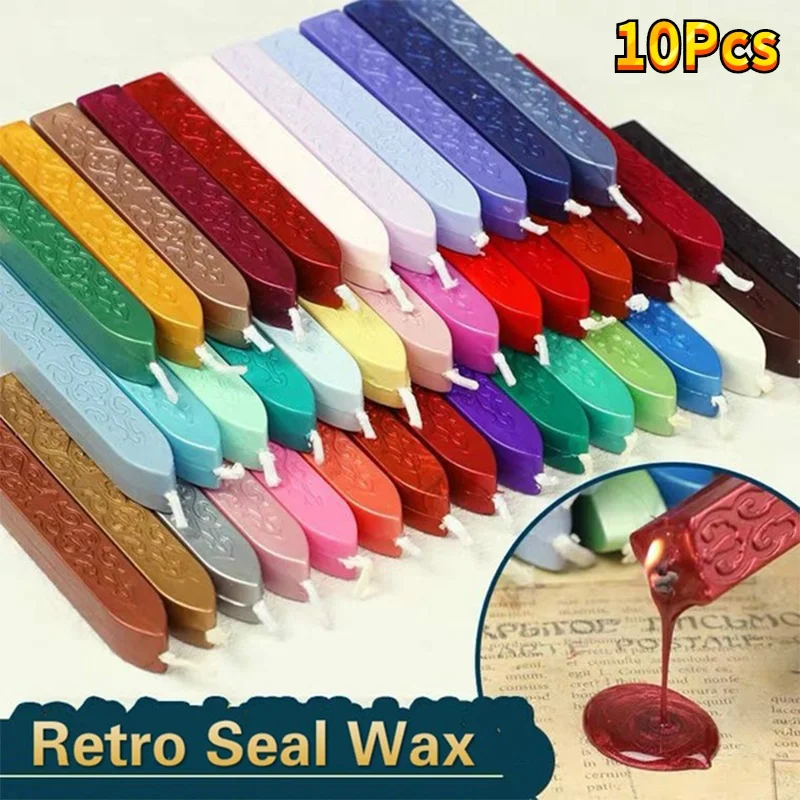 10Pcs Sealing Wax Sticks Color – Beeswax Taper Candle recenzja i cena